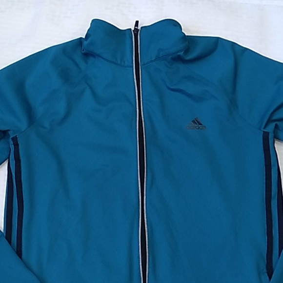 Adidas track zipper jacket sz medium - Picture 10 of 16
